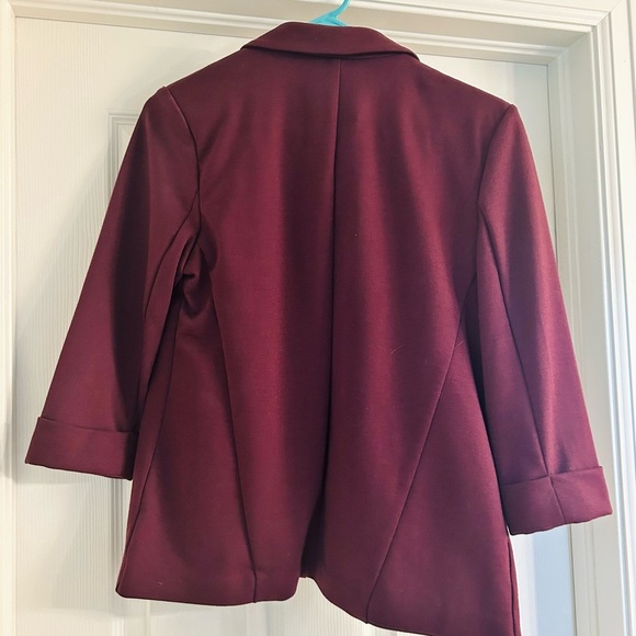 LC Lauren Conrad Deep Red Blazer - Picture 2 of 3